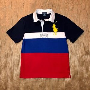 Polo Ralph Lauren—Big Pony Color Block Polo!! GUC!!